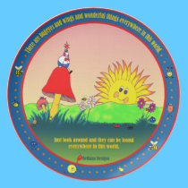 Bug-Eyes & Wings & Wonderful Things Kids Plate plates