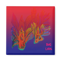 Bug love magnets by talisblood Bug love magnets