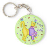 Bug off Cat Key Chain