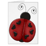 0 - Buggin' You Again - country critters for the garden lover. Cute and whimsical ladybug with heart-shaped dots and curly antennae. Created using artwork by Country Life Graphics.: Sizes  Available colors: 0