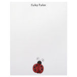 8.5x11 - Buggin' You Again - country critters for the garden lover. Cute and whimsical ladybug with heart-shaped dots and curly antennae. Created using artwork by Country Life Graphics.: Sizes  Available colors: white