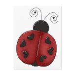 0 - Buggin' You Again - country critters for the garden lover. Cute and whimsical ladybug with heart-shaped dots and curly antennae. Created using artwork by Country Life Graphics.: Sizes  Available colors: 0
