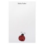 5.5x8.5 - Buggin' You Again - country critters for the garden lover. Cute and whimsical ladybug with heart-shaped dots and curly antennae. Created using artwork by Country Life Graphics.: Sizes  Available colors: white