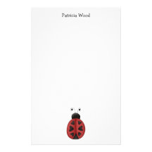 Buggin' You · Ladybug Hearts Custom Stationery