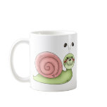 Buggin' You · Snail · green & pink Coffee Mug