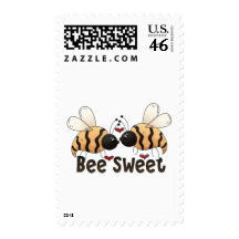 Buggin' You Too · Bee Sweet Postage Stamp