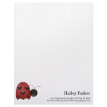 8.5x11 - Buggin' You too - country critters for the garden lover. A whimsical and smiling red ladybug with heart-shaped black dots. Created using artwork by Country Life Graphics.: Sizes  Available colors: white