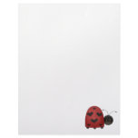 8.5x11 - Buggin' You too - country critters for the garden lover. A whimsical and smiling red ladybug with heart-shaped black dots. Created using artwork by Country Life Graphics.: Sizes  Available colors: white