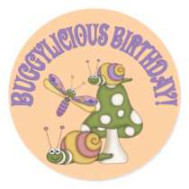 Buggylicious Birthday Sticker
