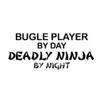 Bugle Deadly Ninja by Night t-shirts