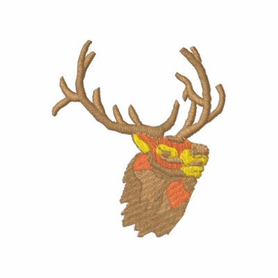 Bugling Elk Embroidered Polo Shirt by ZazzleEmbroidery