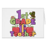 Bugs and Apples 1st Grade Card