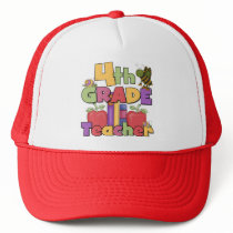Bugs and Apples 4th Grade Tshirts and Gifts Mesh Hat