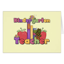 Bugs and Apples Kindergarten Teacher cards