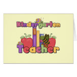 Bugs and Apples Kindergarten Teacher Greeting Card
