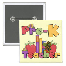 Bugs and Apples Pre-K Teacher Pins