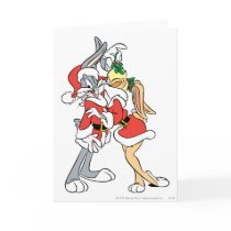 Bugs and Lola Mistletoe Kiss Greeting Card