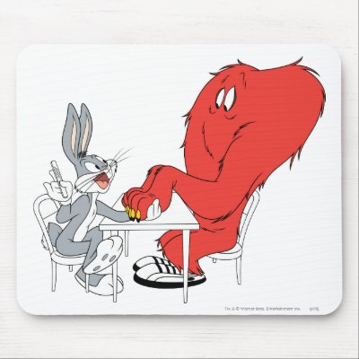 Bugs Bunny and Gossamer 2 mouse pad
