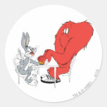 Bugs Bunny and Gossamer 2 Round Stickers