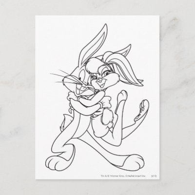 Bugs Bunny and Lola Bunny postcards