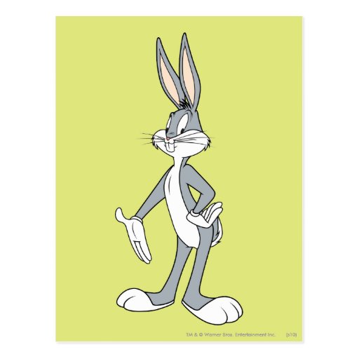 BUGS BUNNY™ Standing 3 Postcard Zazzle