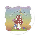 Bug's Life Busy Scene Round Stickers
