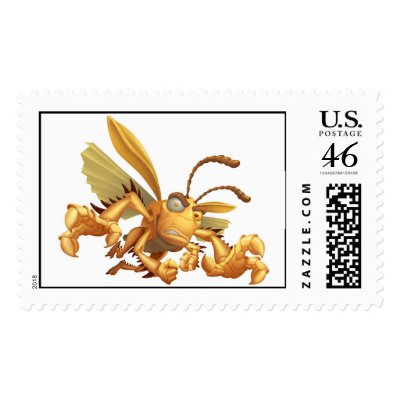 Bug's Life Hopper evil grasshopper flying grabbing stamps