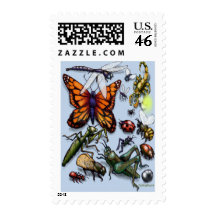Bugs Postage Stamps