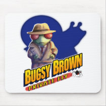Bugsy Brown Mousepad by Swazzle Bugsy Brown Mousepad