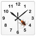 Bugzeez_Hickory Dickory Roach Wall Clock
