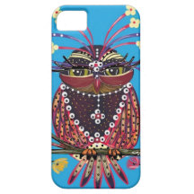 BUHIPPIE IN BLUE BY DIVINA MEDAL SILVER PLATED iPhone 5 COVERS