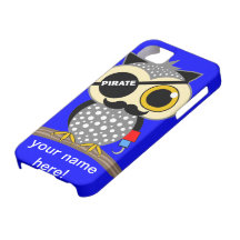 búho lindo del pirata iPhone 5 Case-Mate cárcasa