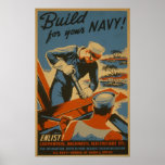 Build for your Navy! : Enlist! Carpenters Poster