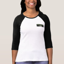 Build Green Panama - Ladies Raglan with Black Logo t-shirts