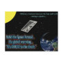 Build the Space Parasol, fix global warming Postcard