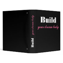 Build Your Dream Body Women's Workout Journal binders