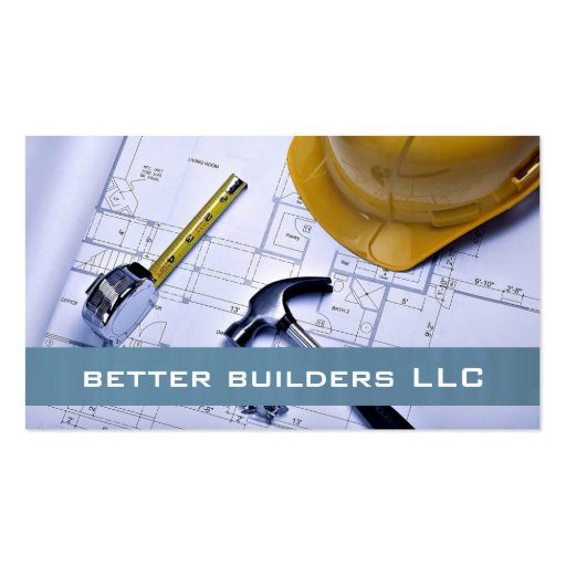 Builder, Manager, Construction Business Card