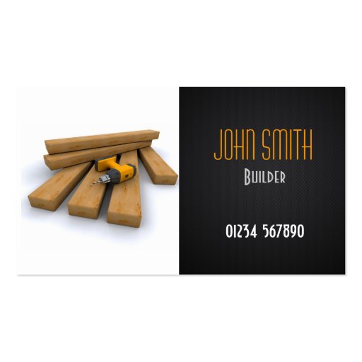 Builders/Construction Business Card (front side)