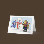 Building a Snow Cat Card cards