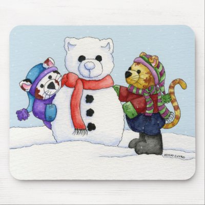 Building a Snow Cat Mousepad