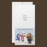 Building a Snow Cat Photo Card photo cards
