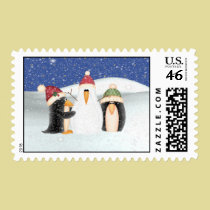 Building a Snowman postage