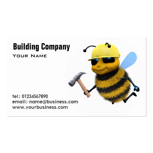 Building and Construction Business Cards (front side)
