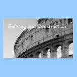 Building and Construction Company Business Card business cards