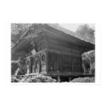 Building at Japanese Temple Complex posters