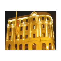 Building at night postcard by laly_sb Building at night postcard