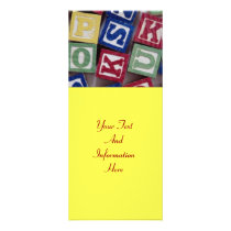 Building Blocks Rack Card rack cards