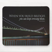Building Bridges Motivational Mousepad