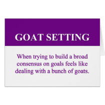 Building Consensus on Goal Setting (2) Greeting Card