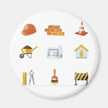 BUILDING construction vectors garcya assortment Refrigerator Magnets